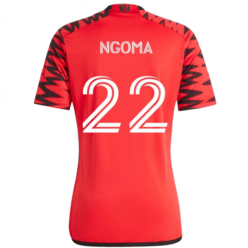 Danxen Herren Serge Ngoma Jr. #22 Rot Schwarz Heimtrikot Trikot 2025/26 T-Shirt