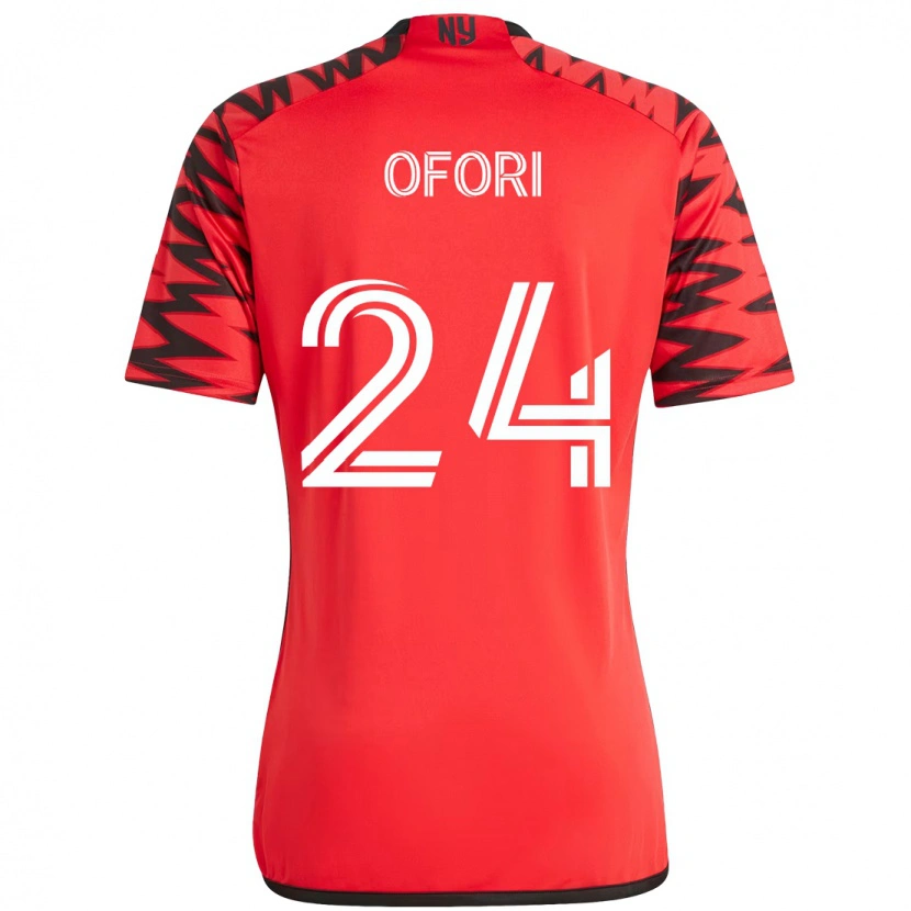 Danxen Herren Curtis Ofori #24 Rot Schwarz Heimtrikot Trikot 2025/26 T-Shirt
