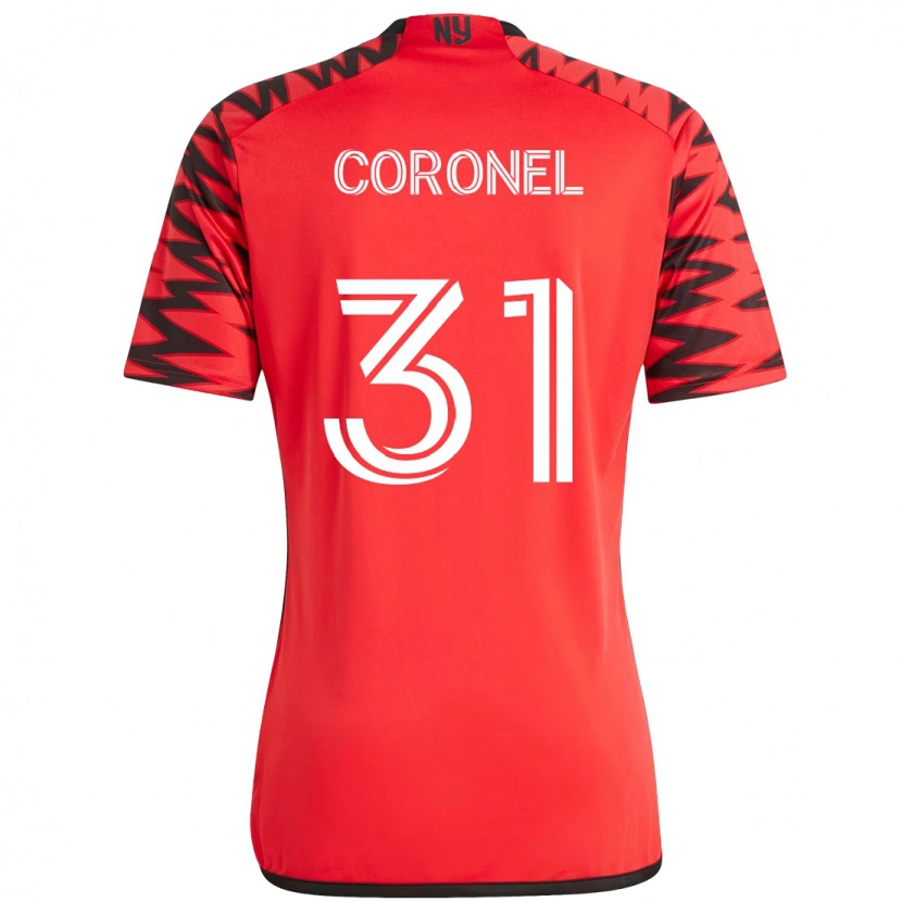 Danxen Herren Carlos Coronel #31 Rot Schwarz Heimtrikot Trikot 2025/26 T-Shirt