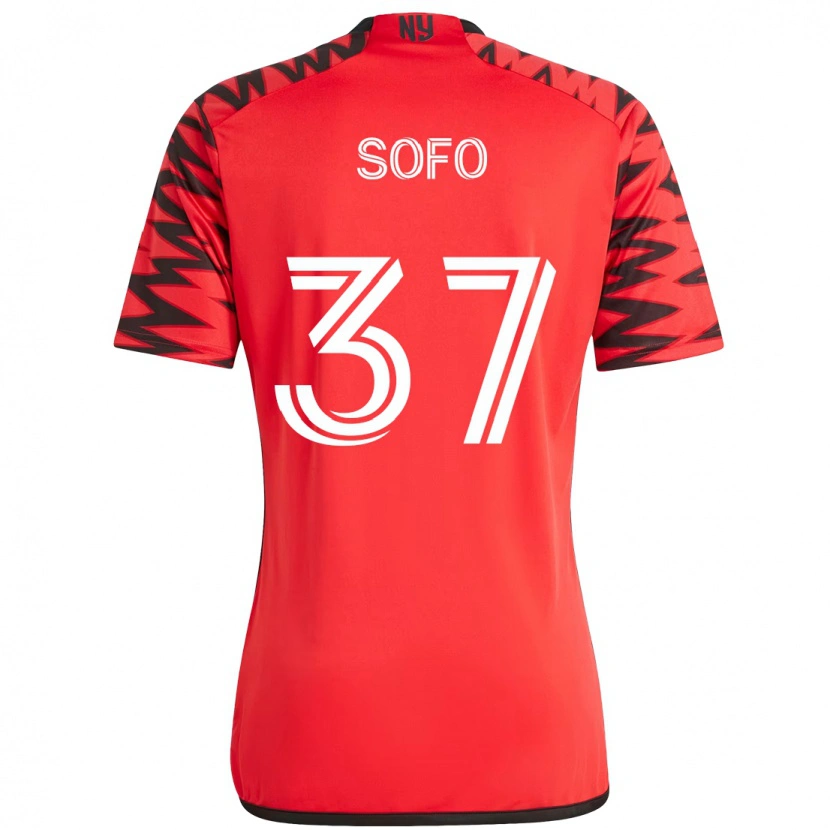 Danxen Herren Mohammed Sofo #37 Rot Schwarz Heimtrikot Trikot 2025/26 T-Shirt