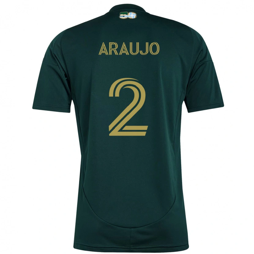 Danxen Herren Miguel Araujo #2 Schwarz Braun Heimtrikot Trikot 2025/26 T-Shirt