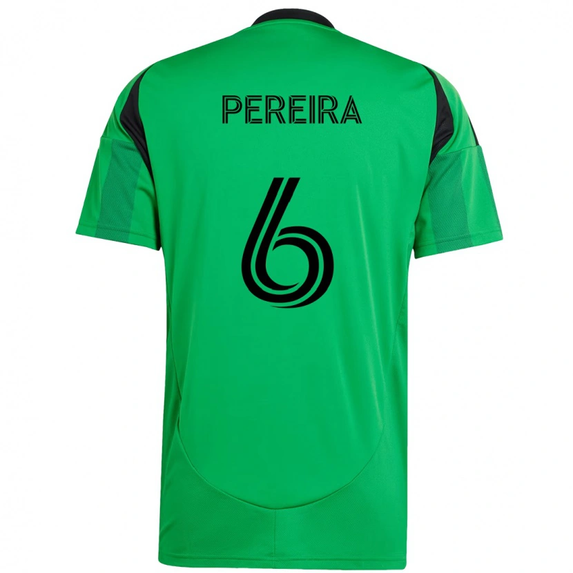 Danxen Herren Daniel Pereira #6 Grün Schwarz Heimtrikot Trikot 2025/26 T-Shirt