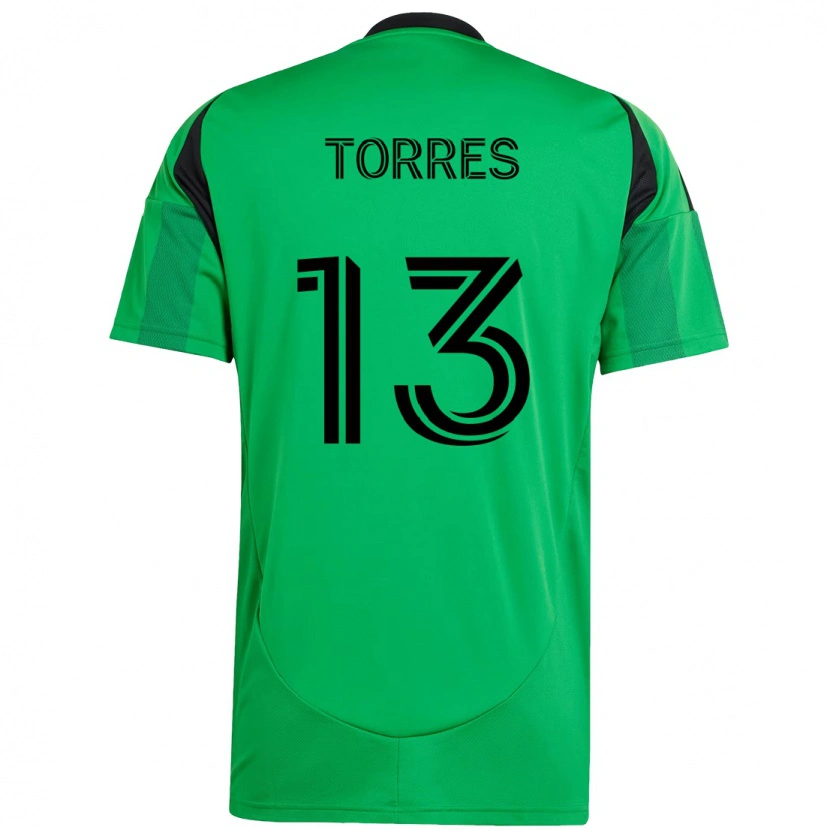 Danxen Herren Leo Torres #13 Grün Schwarz Heimtrikot Trikot 2025/26 T-Shirt