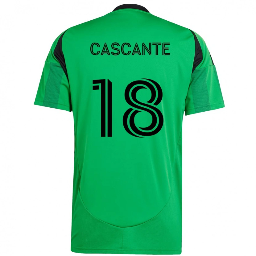 Danxen Herren Julio Cascante #18 Grün Schwarz Heimtrikot Trikot 2025/26 T-Shirt