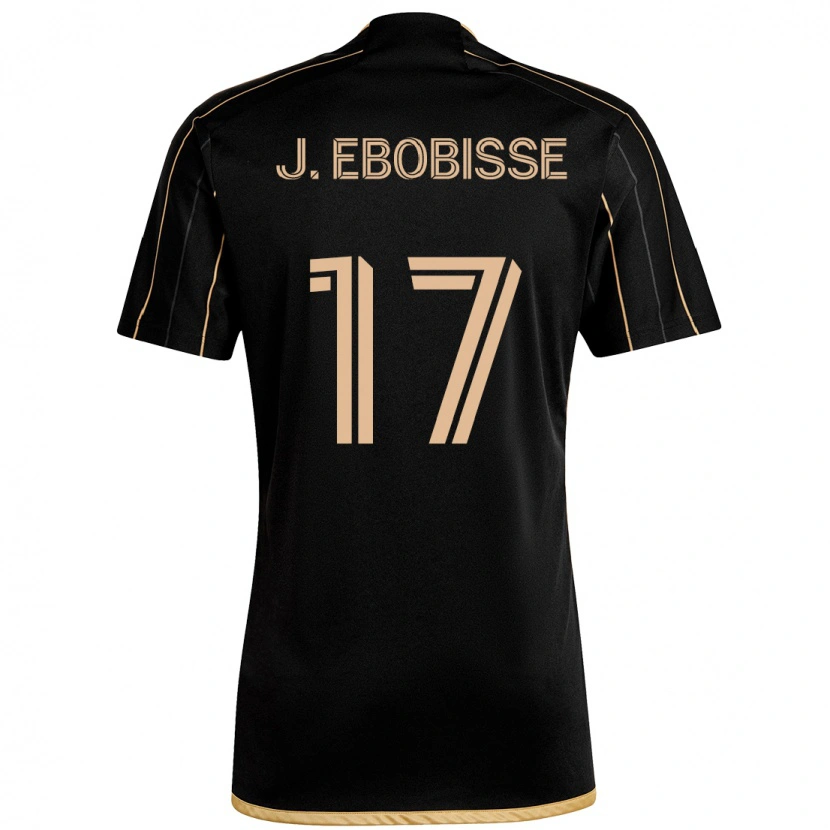 Danxen Herren Jeremy Ebobisse #17 Schwarz Braun Heimtrikot Trikot 2025/26 T-Shirt