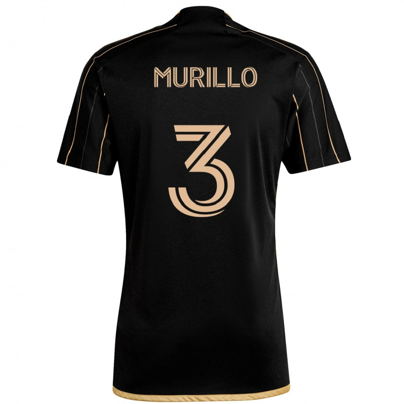 Danxen Herren Jesús Murillo #3 Schwarz Braun Heimtrikot Trikot 2025/26 T-Shirt