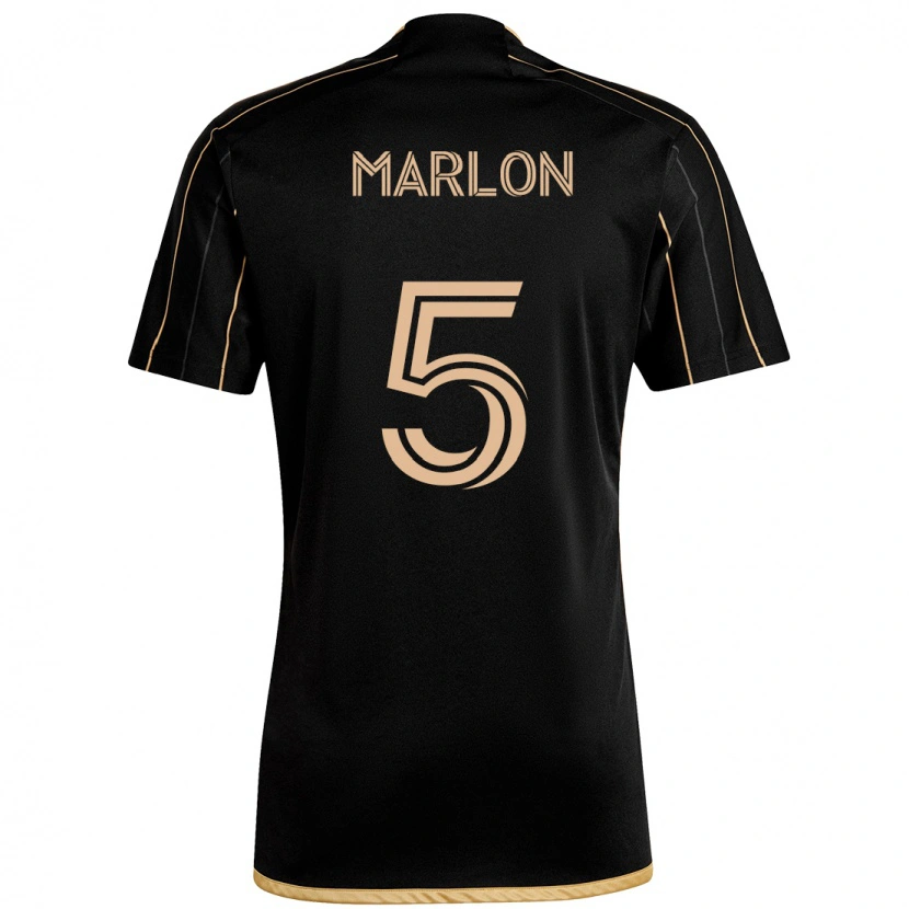 Danxen Herren Marlon #5 Schwarz Braun Heimtrikot Trikot 2025/26 T-Shirt