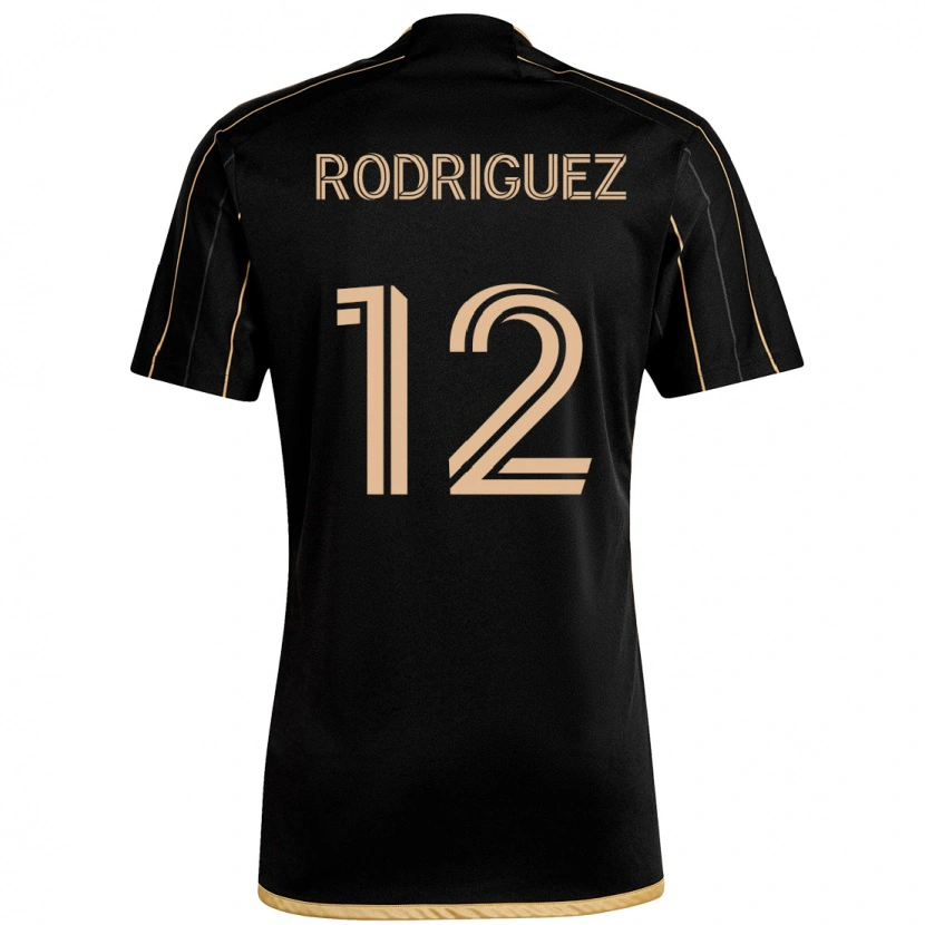 Danxen Herren Jeremi Rodriguez #12 Schwarz Braun Heimtrikot Trikot 2025/26 T-Shirt