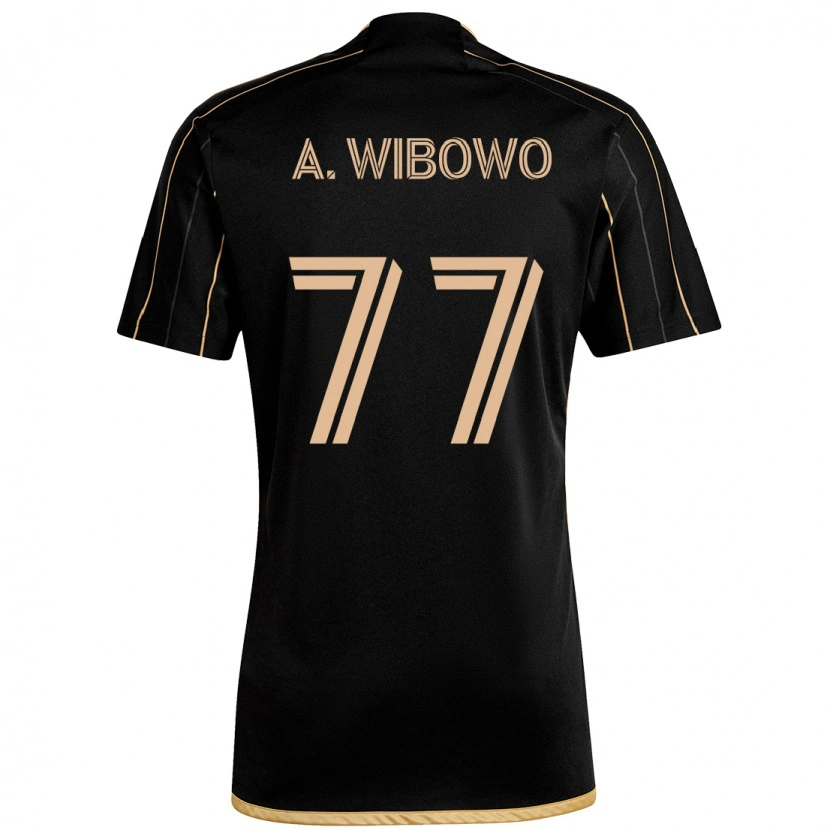 Danxen Herren Adrian Wibowo #77 Schwarz Braun Heimtrikot Trikot 2025/26 T-Shirt