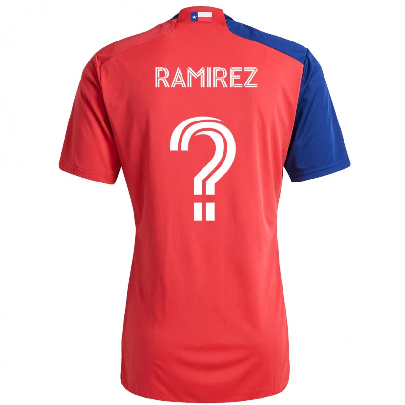 Danxen Herren Anthony Ramírez #0 Rot Marineblau Heimtrikot Trikot 2025/26 T-Shirt