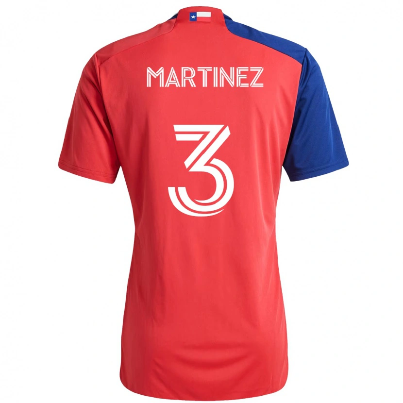 Danxen Herren José Antonio Martínez #3 Rot Marineblau Heimtrikot Trikot 2025/26 T-Shirt