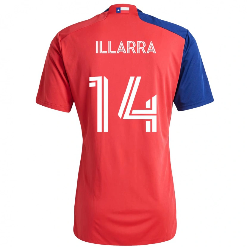 Danxen Herren Asier Illarramendi #14 Rot Marineblau Heimtrikot Trikot 2025/26 T-Shirt