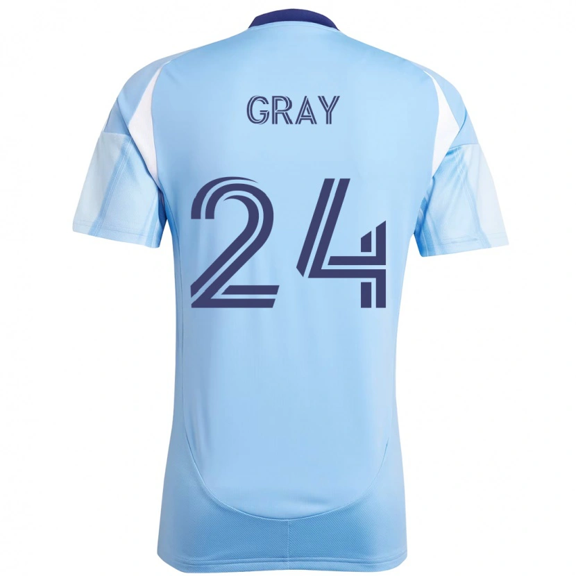 Danxen Herren Tayvon Gray #24 Hellblau Heimtrikot Trikot 2025/26 T-Shirt