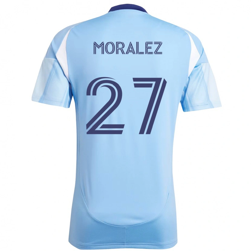 Danxen Herren Maxi Moralez #27 Hellblau Heimtrikot Trikot 2025/26 T-Shirt