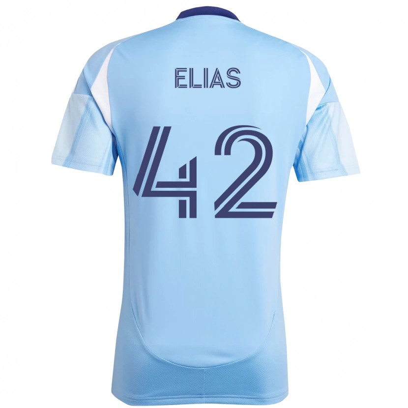 Danxen Herren Piero Elias #42 Hellblau Heimtrikot Trikot 2025/26 T-Shirt