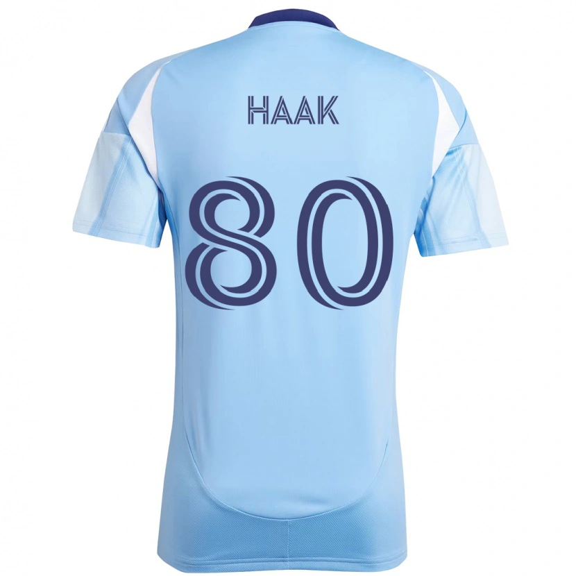 Danxen Herren Justin Haak #80 Hellblau Heimtrikot Trikot 2025/26 T-Shirt
