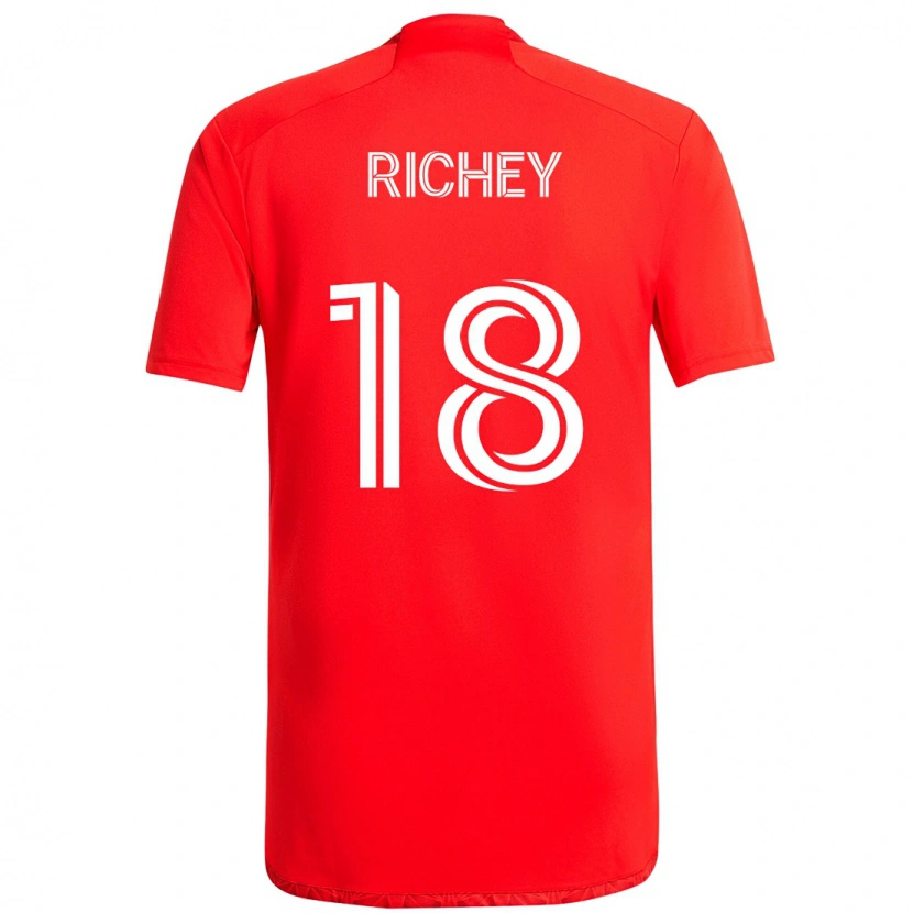 Danxen Herren Spencer Richey #18 Rot Weiß Heimtrikot Trikot 2025/26 T-Shirt