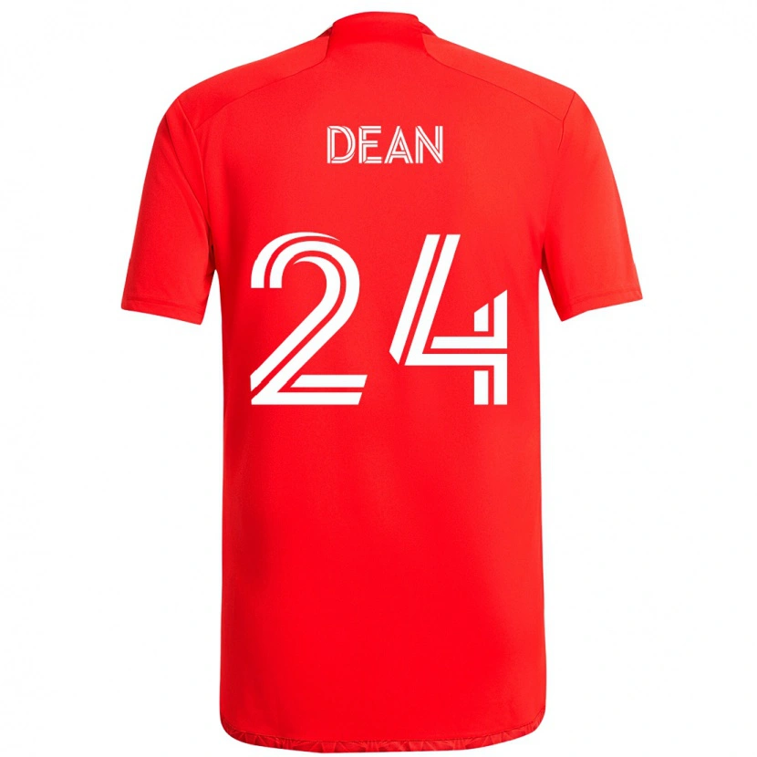 Danxen Herren Jonathan Dean #24 Rot Weiß Heimtrikot Trikot 2025/26 T-Shirt
