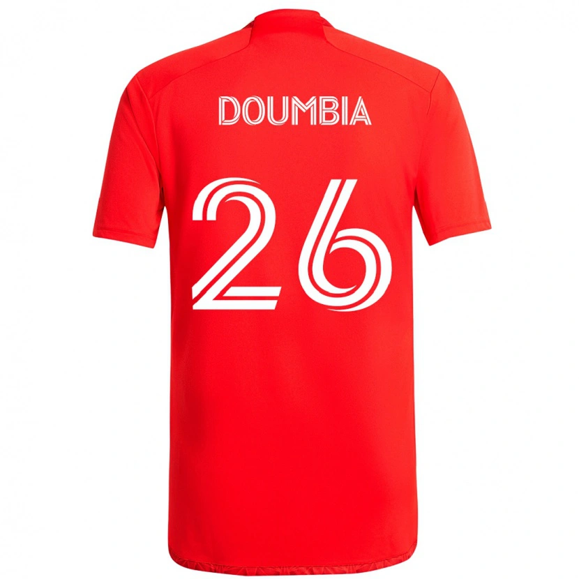 Danxen Herren Ousmane Doumbia #26 Rot Weiß Heimtrikot Trikot 2025/26 T-Shirt