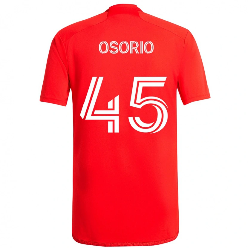 Danxen Herren Harold Osorio #45 Rot Weiß Heimtrikot Trikot 2025/26 T-Shirt