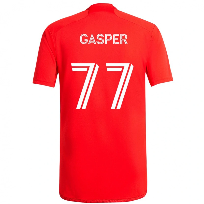 Danxen Herren Chase Gasper #77 Rot Weiß Heimtrikot Trikot 2025/26 T-Shirt