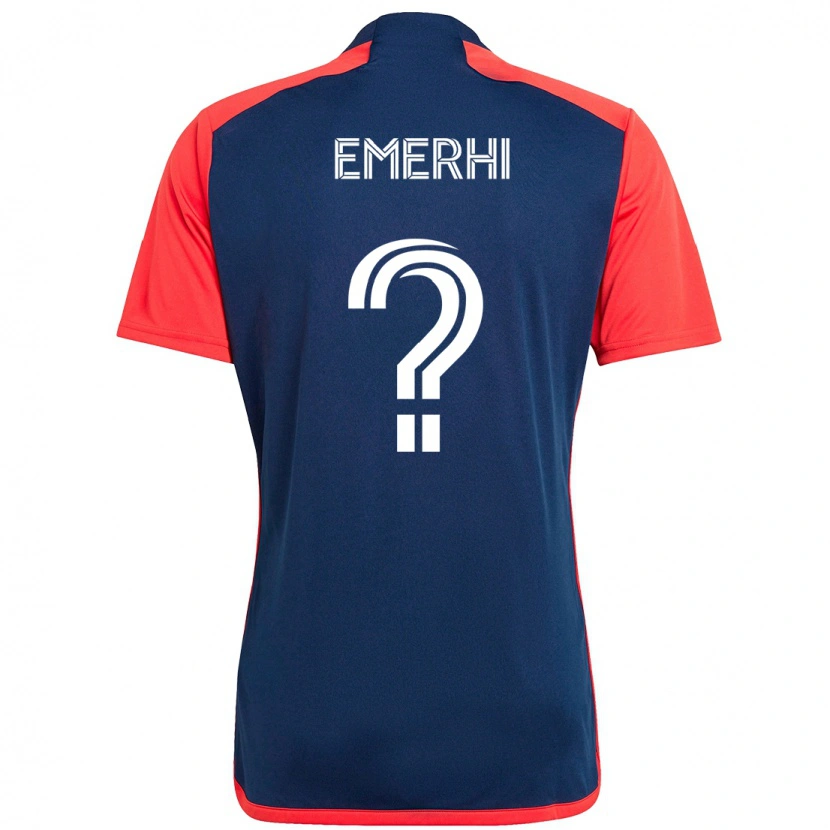 Danxen Herren Grant Emerhi #0 Blau Rot Heimtrikot Trikot 2025/26 T-Shirt