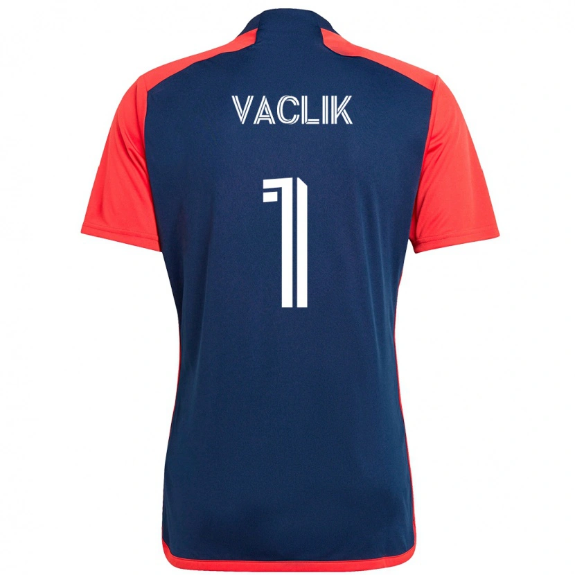 Danxen Herren Tomas Vaclik #1 Blau Rot Heimtrikot Trikot 2025/26 T-Shirt