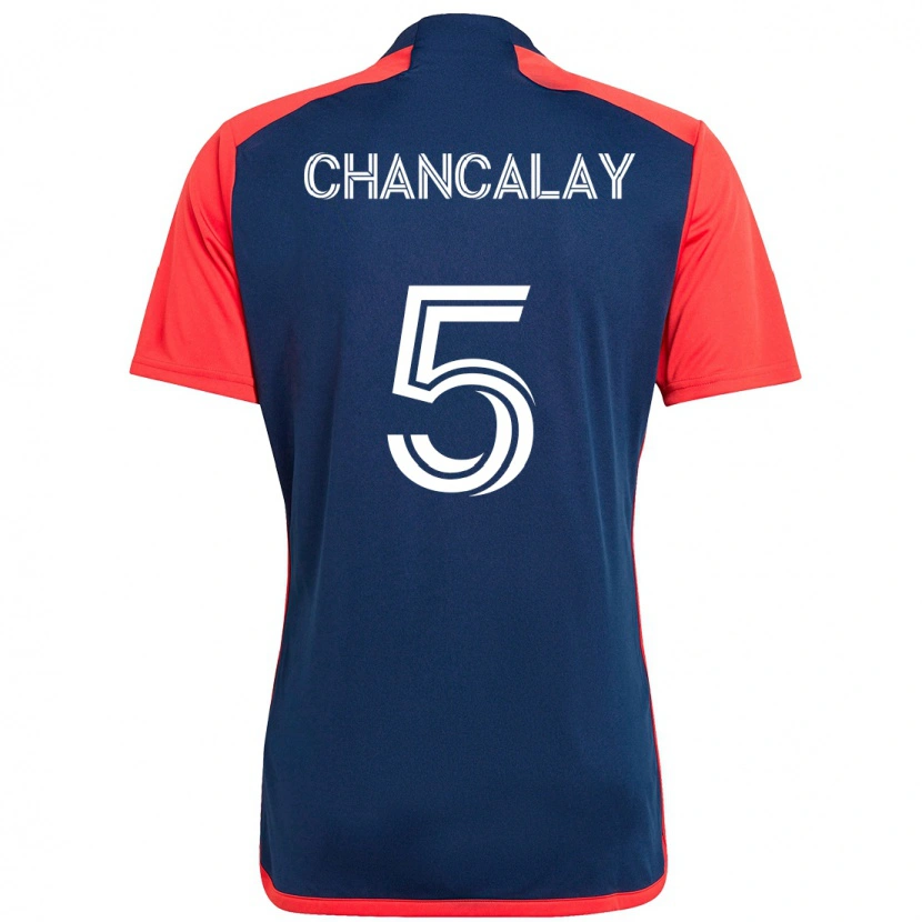 Danxen Herren Tomás Chancalay #5 Blau Rot Heimtrikot Trikot 2025/26 T-Shirt