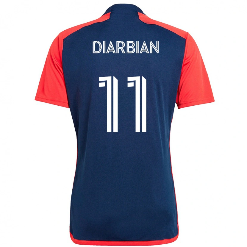 Danxen Herren Gevork Diarbian #11 Blau Rot Heimtrikot Trikot 2025/26 T-Shirt