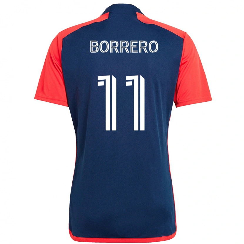 Danxen Herren Dylan Borrero #11 Blau Rot Heimtrikot Trikot 2025/26 T-Shirt
