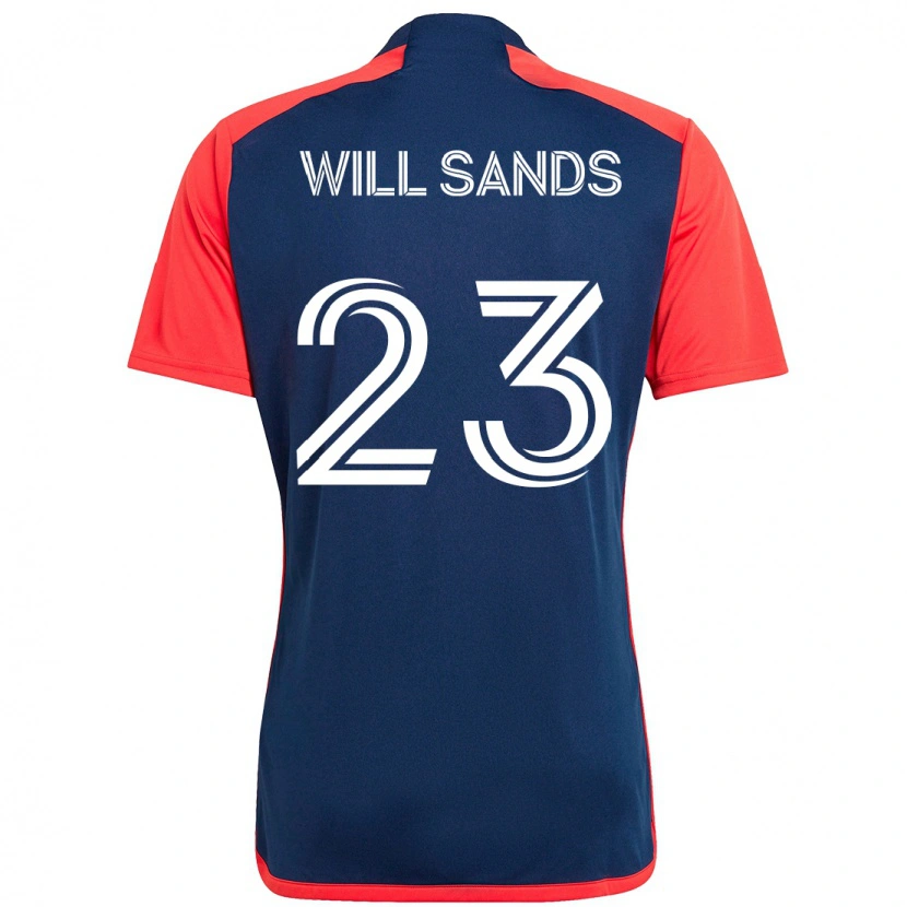 Danxen Herren Will Sands #23 Blau Rot Heimtrikot Trikot 2025/26 T-Shirt