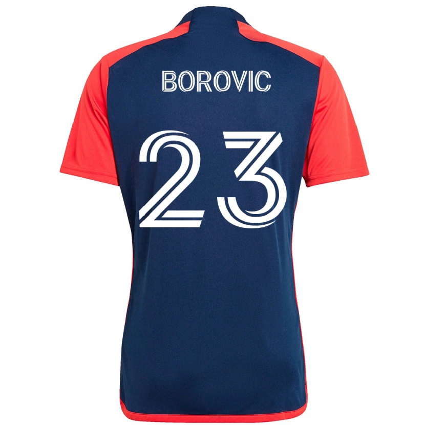 Danxen Herren Luka Borovic #23 Blau Rot Heimtrikot Trikot 2025/26 T-Shirt