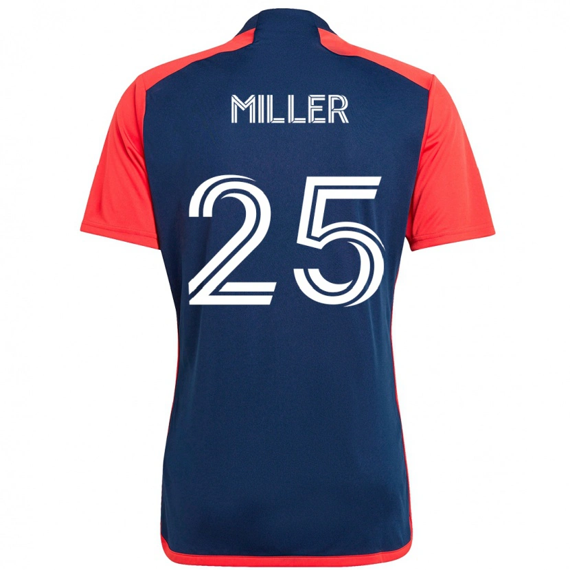 Danxen Herren Peyton Miller #25 Blau Rot Heimtrikot Trikot 2025/26 T-Shirt