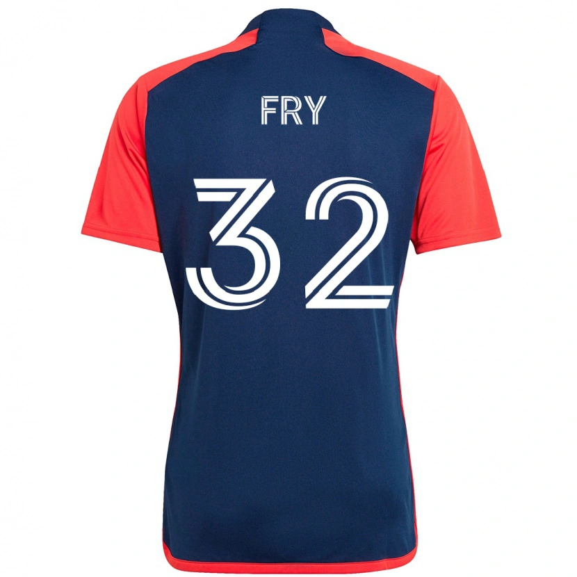 Danxen Herren Malcolm Fry #32 Blau Rot Heimtrikot Trikot 2025/26 T-Shirt