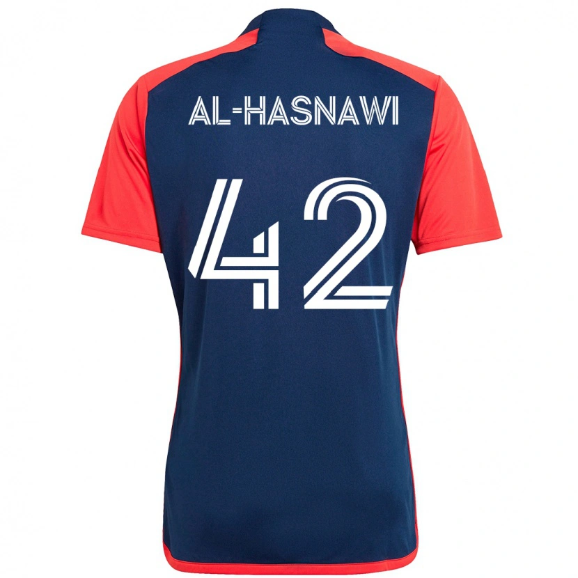 Danxen Herren Moshtaba Al-Hasnawi #42 Blau Rot Heimtrikot Trikot 2025/26 T-Shirt