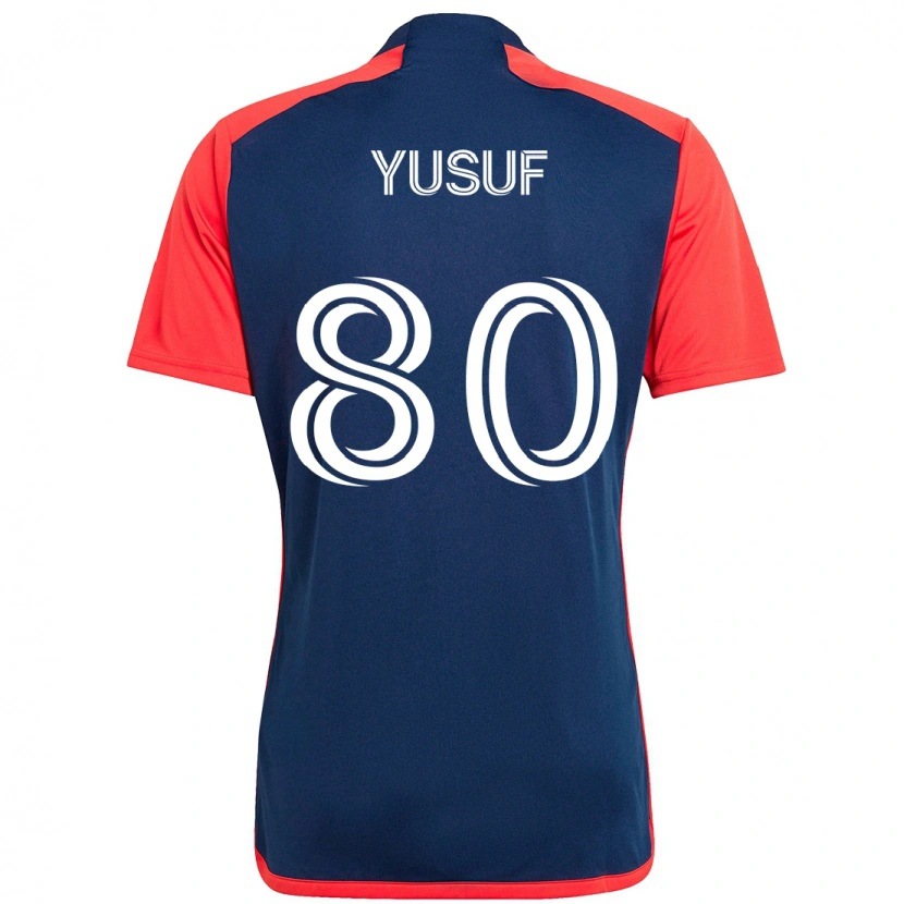 Danxen Herren Alhassan Yusuf #80 Blau Rot Heimtrikot Trikot 2025/26 T-Shirt