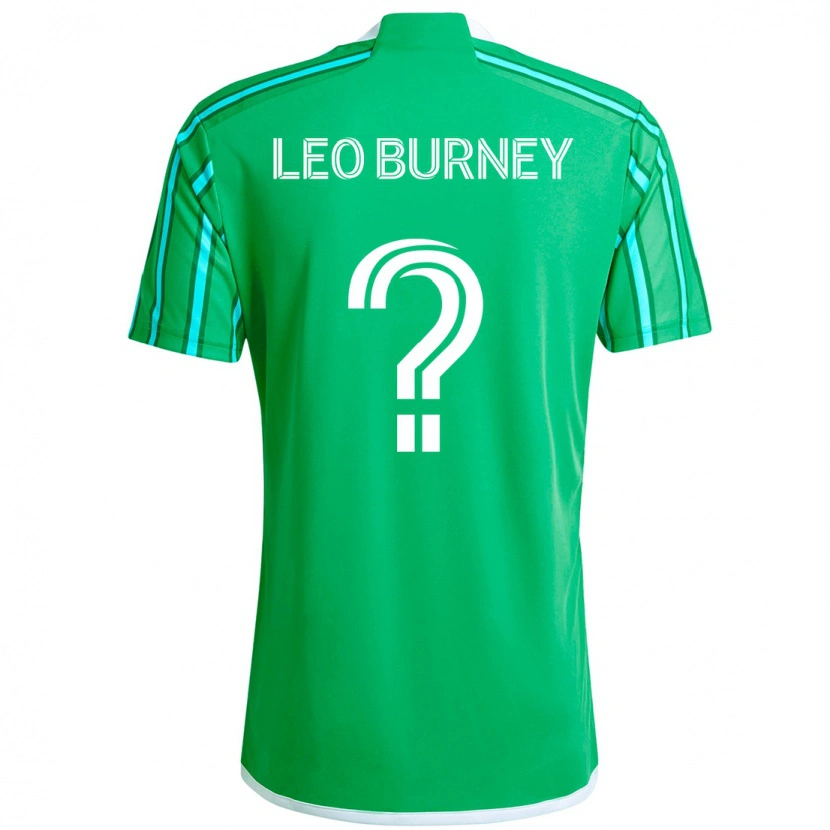 Danxen Herren Leo Burney #0 Grün Weiß Heimtrikot Trikot 2025/26 T-Shirt
