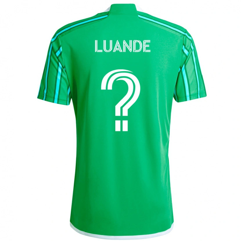 Danxen Herren Michael Luande #0 Grün Weiß Heimtrikot Trikot 2025/26 T-Shirt