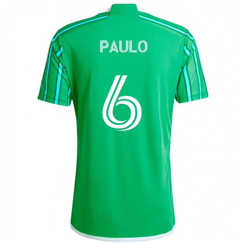 Danxen Herren João Paulo #6 Grün Weiß Heimtrikot Trikot 2025/26 T-Shirt