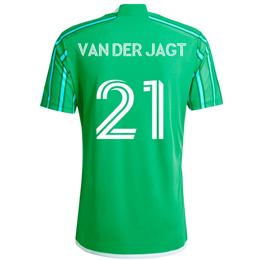 Danxen Herren Olivia Van Der Jagt #21 Grün Weiß Heimtrikot Trikot 2025/26 T-Shirt