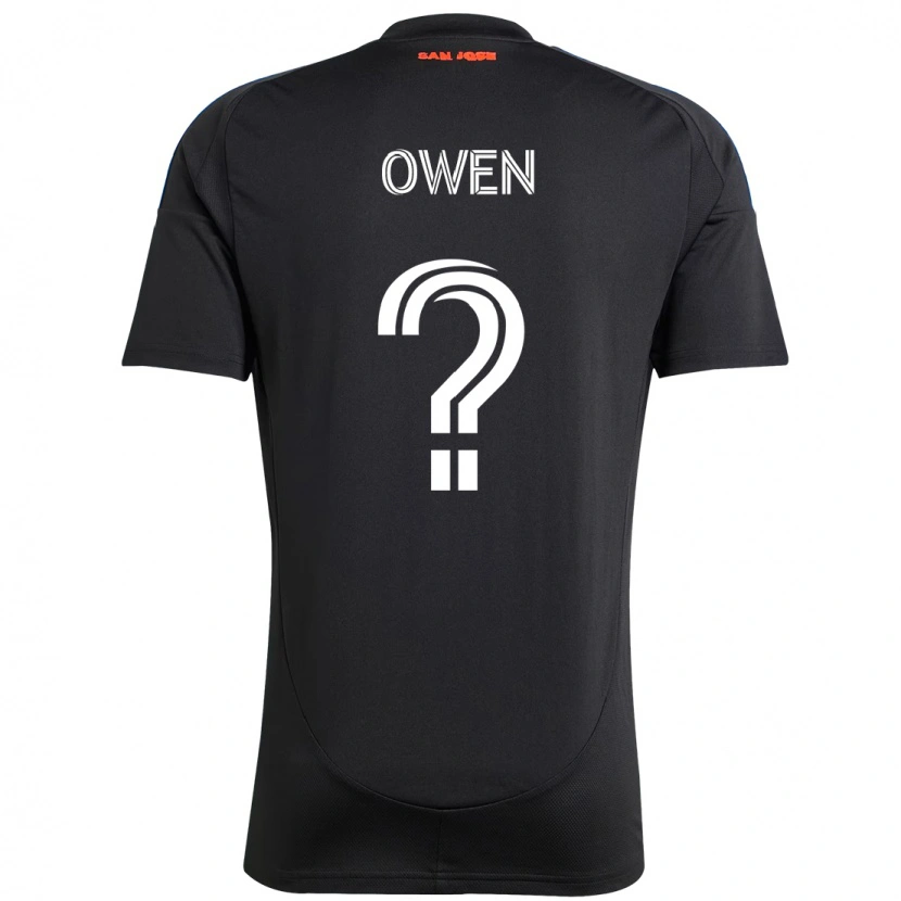 Danxen Herren Connor Owen #0 Schwarz Dunkelblau Heimtrikot Trikot 2025/26 T-Shirt
