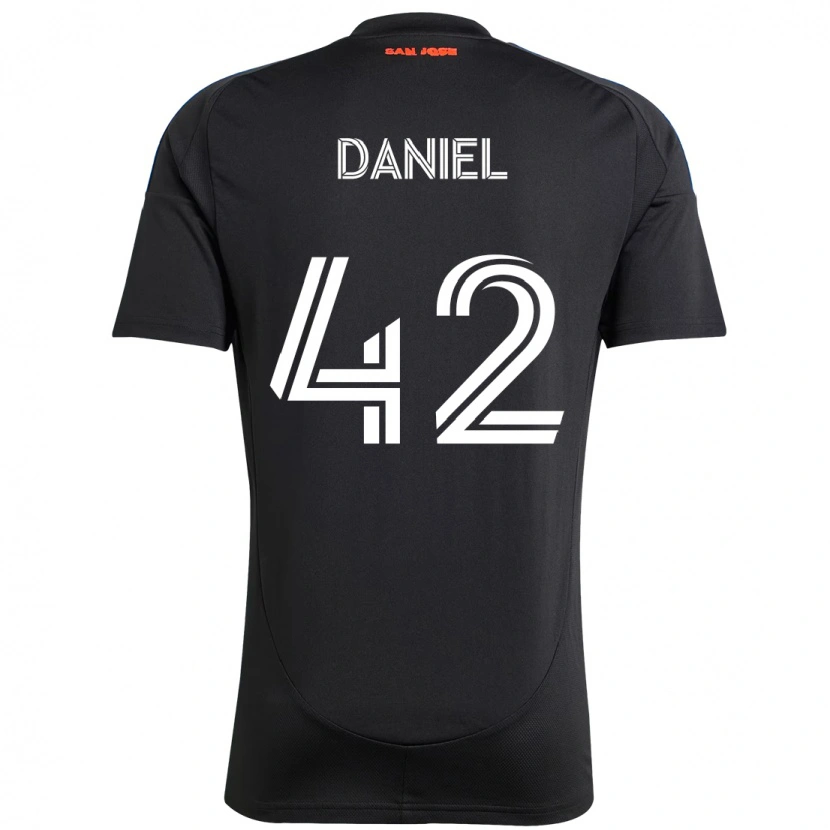 Danxen Herren Daniel #42 Schwarz Dunkelblau Heimtrikot Trikot 2025/26 T-Shirt