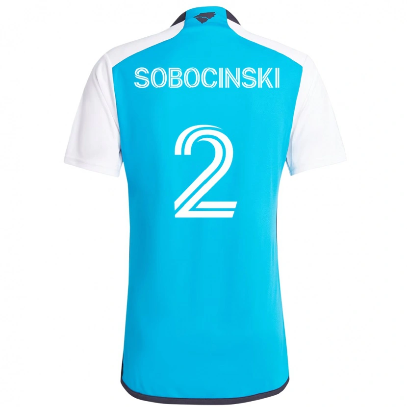 Danxen Herren Jan Sobocinski #2 Himmelblau Weiß Heimtrikot Trikot 2025/26 T-Shirt