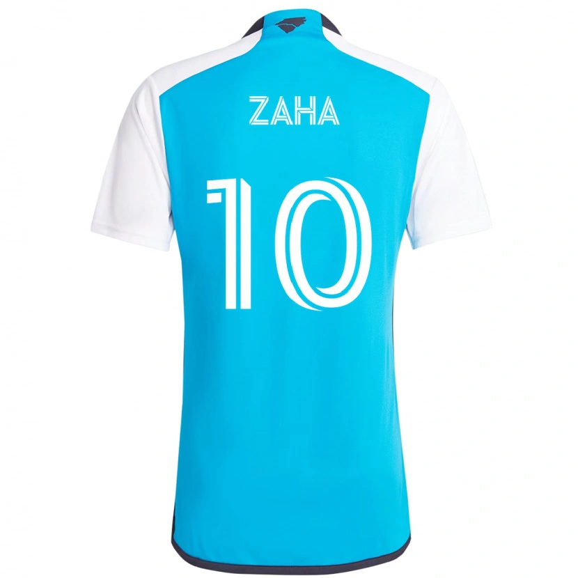 Danxen Herren Wilfried Zaha #10 Himmelblau Weiß Heimtrikot Trikot 2025/26 T-Shirt