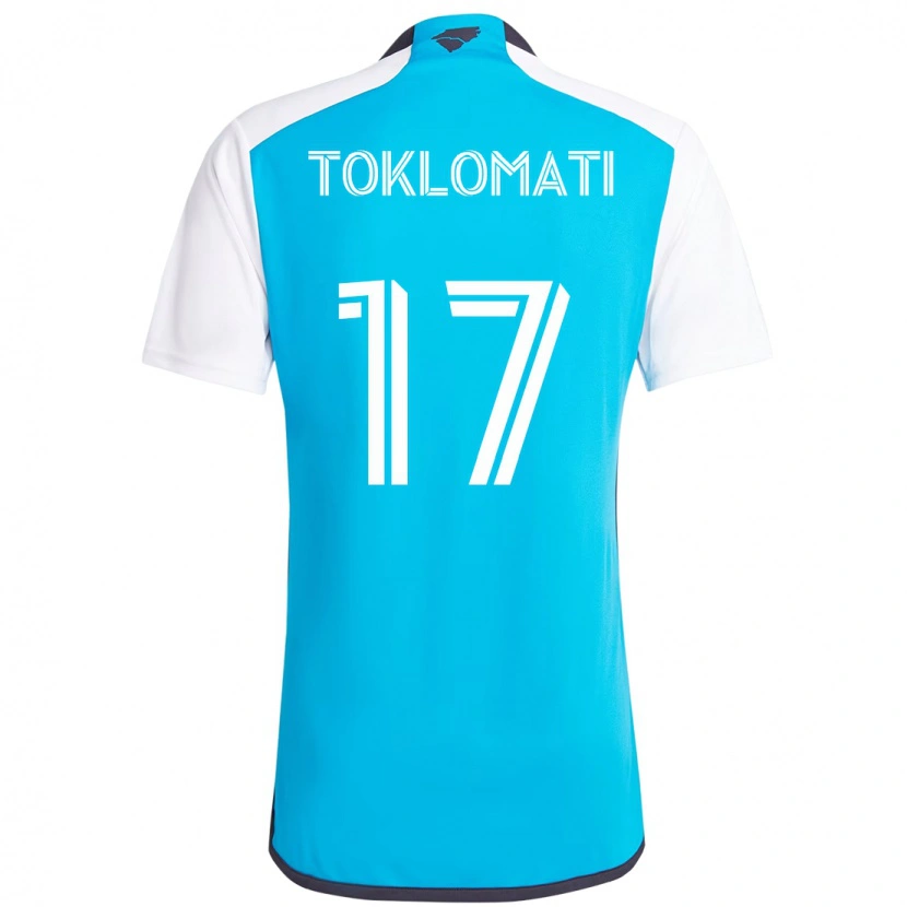 Danxen Herren Idan Toklomati #17 Himmelblau Weiß Heimtrikot Trikot 2025/26 T-Shirt