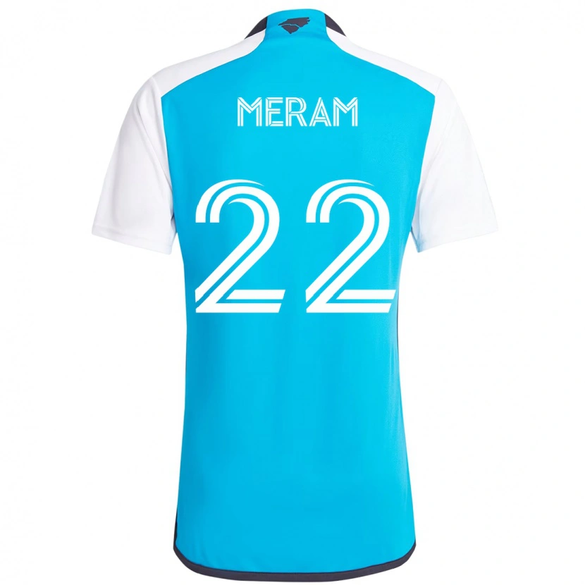 Danxen Herren Justin Meram #22 Himmelblau Weiß Heimtrikot Trikot 2025/26 T-Shirt