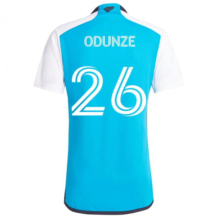 Danxen Herren Chituru Odunze #26 Himmelblau Weiß Heimtrikot Trikot 2025/26 T-Shirt