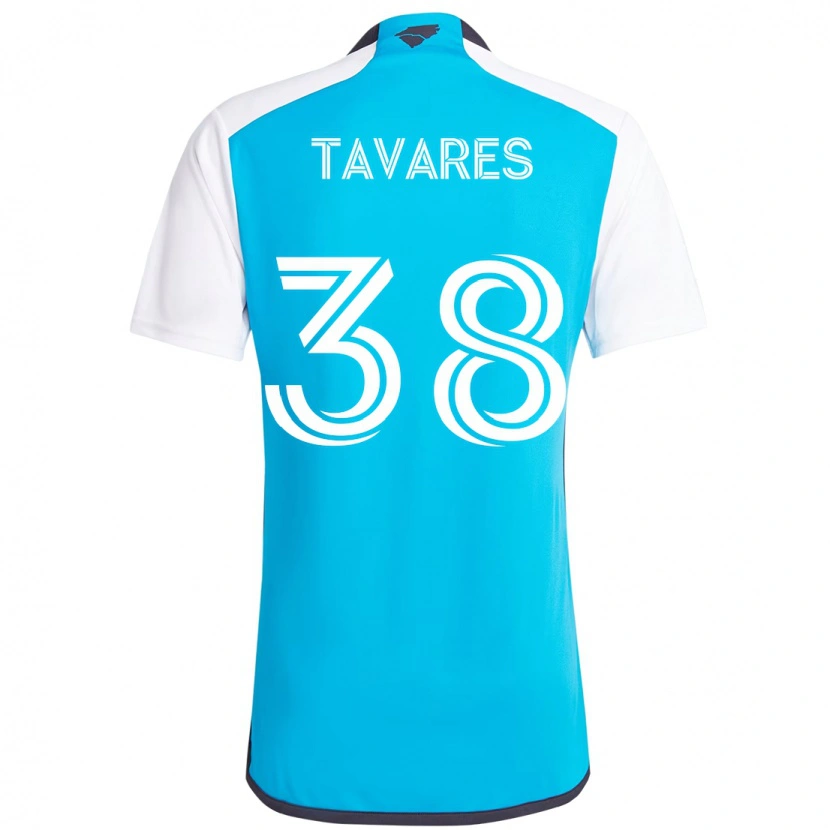 Danxen Herren Iuri Tavares #38 Himmelblau Weiß Heimtrikot Trikot 2025/26 T-Shirt