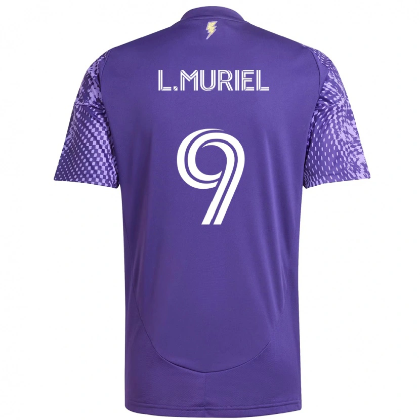 Danxen Herren Luis Muriel #9 Lila Weiß Heimtrikot Trikot 2025/26 T-Shirt