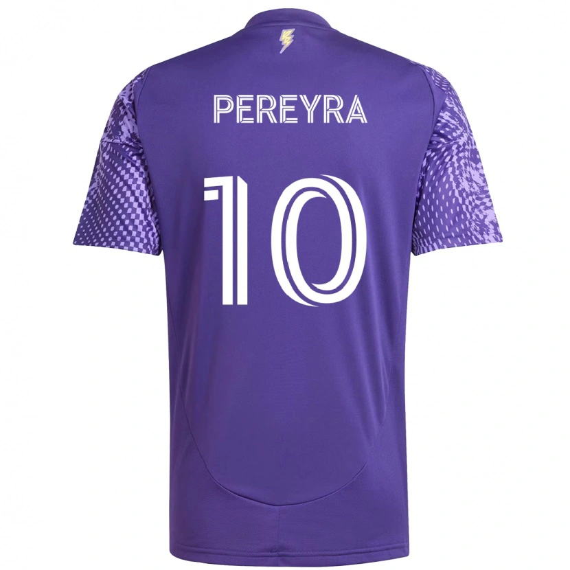 Danxen Herren Mauricio Pereyra #10 Lila Weiß Heimtrikot Trikot 2025/26 T-Shirt